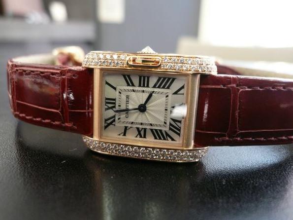 Elegant Fake Cartier Tank Anglaise WT100013 Watches For Noble Ladies