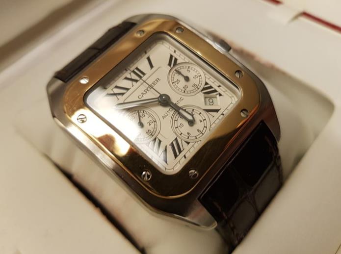 Generous Watches Fake Santos De Cartier W20091X7 UK For Men