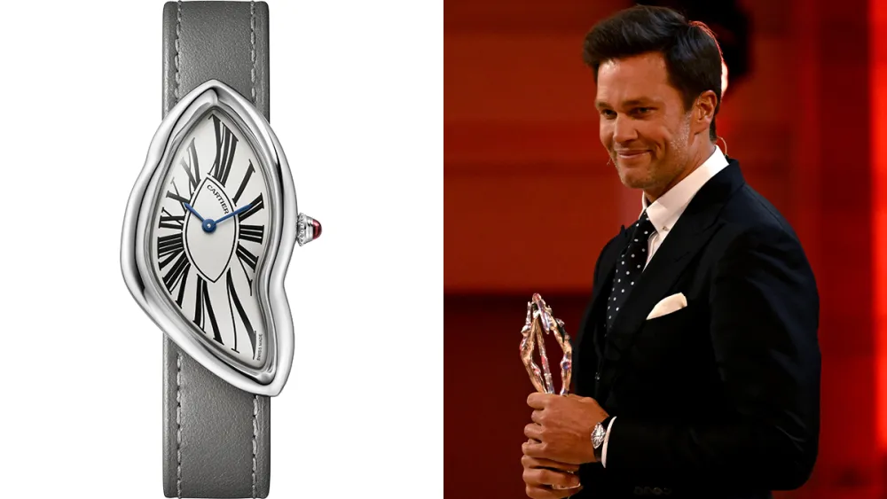 Tom Brady Added a Platinum 1:1 Replica Cartier Crash to His Bonkers Watch Collection